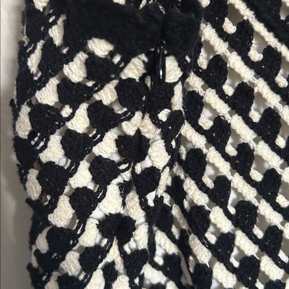 NWT Nine West mineral black crochet tiered dress size XL - Picture 4 of 7